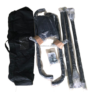 Võng Thép Có Thể Điều Chỉnh Nhà Máy Võng Đôi Có Thể Gập Lại Vườn Ngoài Trời Võng Vải Di Động Bằng Cotton Có Chân Đế - Product Image 6