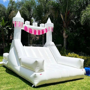 Petit château gonflable pour enfants Castillo Inflable Blanco Tobogan <span class=keywords><strong>air</strong></span> Slides Blanc - Product Image 4