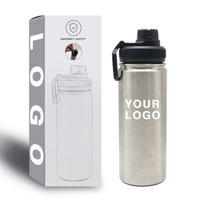 Bouteille isotherme en acier inoxydable avec boucle de transport – Bouteille de sport personnalisée pour cadeaux promotionnels d'entreprise - Product Image 1
