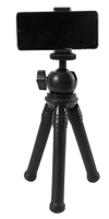 Mini trépied en caoutchouc et ABS avec verrouillage par torsion, longueur pliée de 58 mm, léger, pour téléphone portable et appareil photo numérique