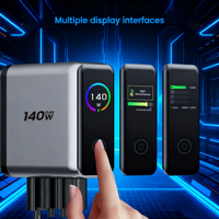 Chargeurs rapides Tommox standard EU/AU 140W, chargeur USB-C pour ordinateur portable 100W, adaptateur 40W, chargeur GaN 100W avec écran