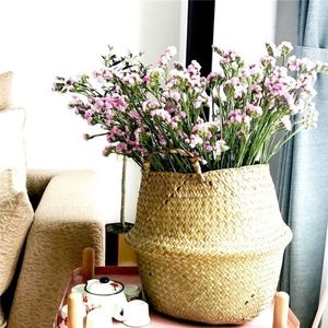 Cesta <span class=keywords><strong>de</strong></span> <span class=keywords><strong>Mimbre</strong></span> <span class=keywords><strong>de</strong></span> Bambú con 6 Secciones, Aislante, Marrón Rústico, 12 Pulgadas, Almacenamiento Tejido, Desechable, <span class=keywords><strong>para</strong></span> Frutas - Product Image 2