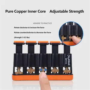 Entrenador de Dedos al por Mayor, Agarrador de Mano Ajustable para Piano y Guitarra, Ejercitador de Cinco Dedos, Fortalecedor de Instrumentos Musicales - Product Image 4