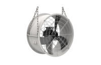 Ventilateur de circulation à entraînement direct sans courroie avec compatibilité VFD et boîtier SMC pour bâtiment d'élevage