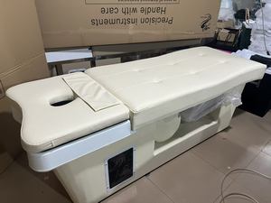 Lit de lavage de cheveux moderne japonais avec circulation d'eau pour spa capillaire, lit de massage thaïlandais intégré pour salon de coiffure - Product Image 6