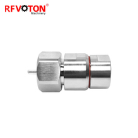 Placa RF con conector coaxial de níquel Abrazadera de enchufe macho tipo LC para cable coaxial alimentador 7/8