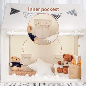 Tienda de Campaña Infantil de Lona <span class=keywords><strong>para</strong></span> Interiores/Exteriores, Tipi Infantil con Estilo de Juguete Suave, Regalo de Cumpleaños Perfecto <span class=keywords><strong>para</strong></span> Niños y <span class=keywords><strong>Niñas</strong></span> - Product Image 4