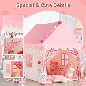 Tenda a <span class=keywords><strong>Baldacchino</strong></span> per <span class=keywords><strong>Letto</strong></span> dei Bambini, Portatile per Interni ed Esterni, Castello da Principessa, Casa Gioco per Bambini, Regalo di Natale - Product Image 4
