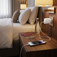 Adaptateur mural de charge rapide PD 30W, chargeur USB C mini à port unique, prise d'alimentation légère pour une utilisation quotidienne, téléphones mobiles