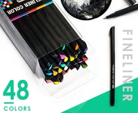 Stylo feutre 48 couleurs avec pointe de 0,4 mm, matériau PP, certifié EN-71 pour les fournitures de peinture