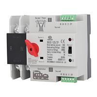 Commutateur de transfert automatique monophasé industriel 2P 6 KA, contrôleur ATS 63A 100A 125A 230V double alimentation