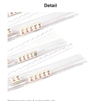 Support de rangement en acrylique transparent pour tuiles de Mahjong, organisateur de bureau à fentes ondulées pour jeu de Mahjong, présentoir et support de rangement pour la maison et le club