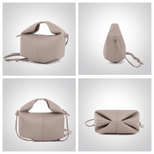 Bolso de Mano <span class=keywords><strong>Mini</strong></span> de Piel Sintética con Textura de <span class=keywords><strong>Lichi</strong></span>, Asa Superior y Correa Desmontable para Llevar al Hombro o Cruzado - Product Image 6