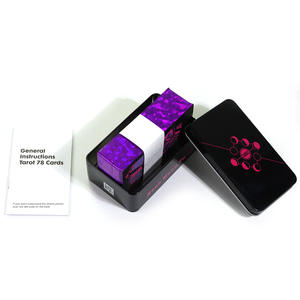 タロットカードカスタマイズロゴ工場カスタムタロットカード印刷タロットデッキ紫箔タロットカードガイドブック付き - Product Image 6