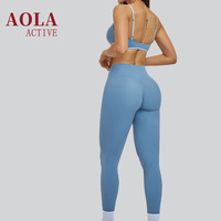 Ensemble de yoga respirant et anti-transpiration à carreaux, effet seconde peau, avec bretelles spaghetti et dos élégant, idéal pour la course et le fitness