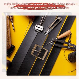 IN Mm Metal Single Prong Buckle Pcs Webbing Belts Center Bar Buckle Use For Leather Bags Craft <b>Purse</b> DIY Accessories Copper Tone - Product Image 5