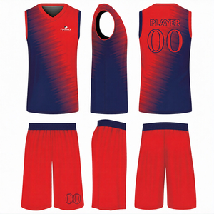 Uniformes de basket-ball de haute qualité 100% polyester sans manches à séchage rapide, impression de logo personnalisée de haute qualité - Product Image 1