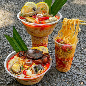 Bán buôn lẩu Snack và uống cốc cốc nhựa chịu nhiệt cốc nhựa với Snack Bát bồn tắm hàng đầu - Product Image 4