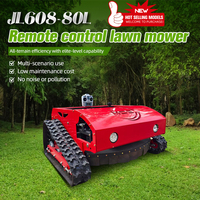 Mesin Pemotong Rumput Robot Pertanian Lebar Potong 800mm, Mini Pintar dengan Remote Control, Dijual