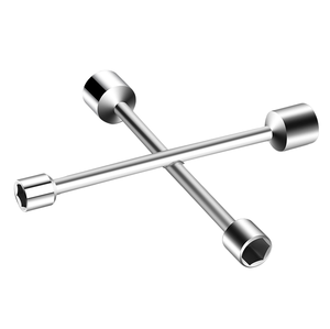 45 #   Llave de vaso cruzada de acero al carbono profesional para desmontaje de neumáticos, herramienta manual - Product Image 1