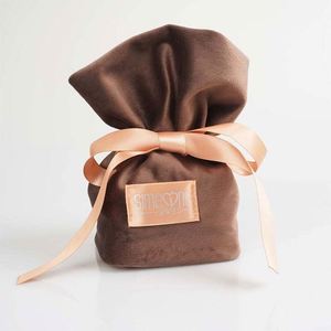 Pochette à bijoux en velours doux avec cordon de serrage, logo personnalisé imprimé, petit sac en velours pour la promotion - Product Image 1