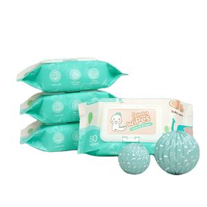 Gratis sampel produk bayi tisu dengan logo 99% bahan alami sensitif kenyamanan bayi sekali pakai - Product Image 2