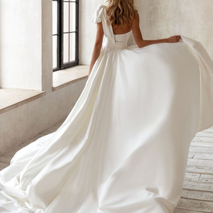 Mono Blanco sin Tirantes con Lentejuelas, Cintura Alta, Satinado, para Fiesta, para Mujer - Product Image 3
