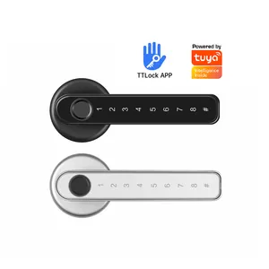 Tuya TTLock Smart Türschloss Finger abdruck Biometrischer Code Smart Card Türschloss Elektronisches schlüssel loses Griff hebels chloss