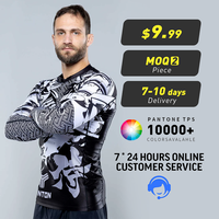 Tontons Factory – Nouvelle protection solaire UPF50+ personnalisée à manches courtes pour le surf, la natation, le MMA, le grappling