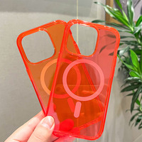 Coque arrière transparente antichoc pour femmes pour iPhone 14 Pro Max coloré Fundas Para Celular Electroplate