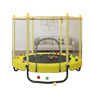 儿童室内蹦床跳床聚氯乙烯材料和男女防护网 - Product Image 4