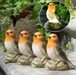 Statue de jardin d'<span class=keywords><strong>oiseau</strong></span> solaire en résine pour décoration de patio extérieur - Product Image 5