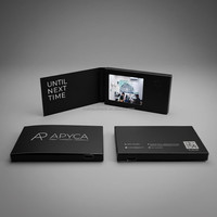 Carte de visite vidéo économique de 2,4 pouces avec mini écran LCD, incluant un coffret cadeau gratuit