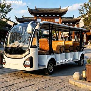 Autobús Eléctrico de 14 Plazas con Certificación CE, Minibús Turístico con Batería de Litio para Uso en Parques y Resorts Turísticos - Product Image 1
