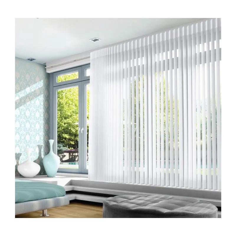 Nuevo producto caliente elegante Hanas persianas de ensueño persianas verticales transparentes cortina transparente para la sala de estar de lujo