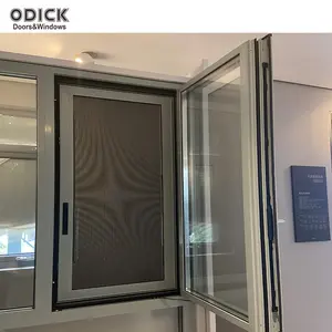 Odk taglio termico Design professionale di alta qualità finestra con doppi vetri personalizzabile finestre a battente in alluminio a battente grigio