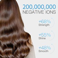 Sèche-cheveux ionique portable à grande vitesse Sèche-cheveux 200 millions d'ions négatifs 110,000 tr/min Moteur sans balais pour salon à domicile pour femmes