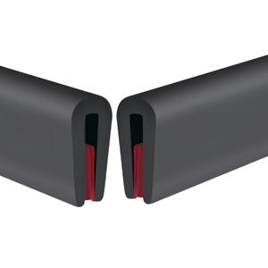 Bandes de bordure en caoutchouc <span class=keywords><strong>EPDM</strong></span> en forme de U, autocollantes, pour la décoration des bords et la protection des bords métalliques, vente en gros - Product Image 2