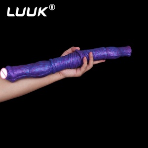 LUUK Super Long Double Head Sex Toys Big Knot Penis <b>Dildo</b> Soft Liquid Silicone Anal Plug Sex Toys for Women Lesbian Products - Product Image 5