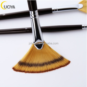 Pinceaux ronds plats LUOYA à poils longs pour l'art, en nylon et manche en bois, haute qualité, vente en gros, meilleur prix pour la <span class=keywords><strong>peinture</strong></span> - Product Image 5