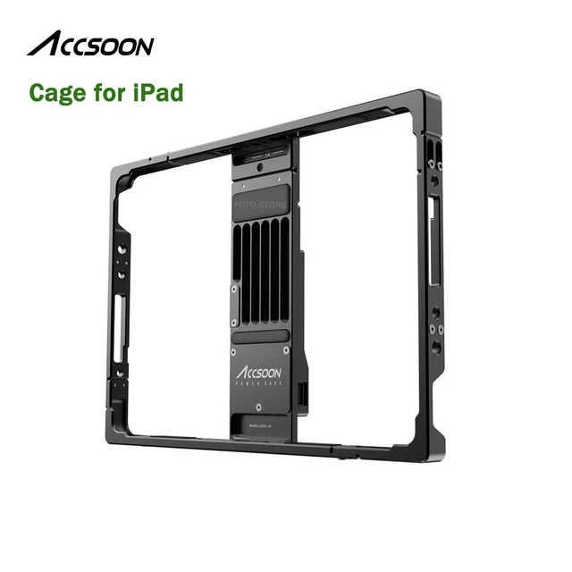 ACCSOON CEPC-01 Cage Wireless Video Audio Transmission Viewing Kit with Battery Holder for iPad Tablet iPad air iPad Pro 11