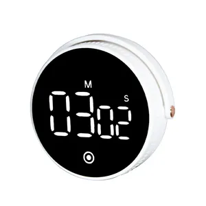 CHEETIE CP126 grosir layar cermin kuat magnetik Stopwatch Timer bulat pengatur waktu dapur Digital