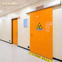 Porte de salle de radiologie blindée contre les rayons X avec système de contrôle d'accès, porte de protection contre les radiations pour salle d'IRM hospitalière
