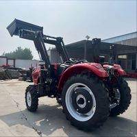 Trattore Agricolo 4x4 80Hp a 4 Tempi con Certificazione CE, Caricatore Frontale e Spazzaneve