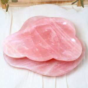 Cristales Naturales Reales de 300-600g, Regalo Navideño, Artesanía de Cristal, Decoración del Hogar, Plato de Cuarzo Rosa para Purificación - Product Image 6