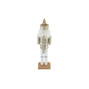 Vàng bạc long lanh bằng gỗ 30cm màu hồng sáng nhọn Mũ scepter trống nutcracker Vua lính giáng sinh trẻ em Quà tặng trang trí - Product Image 5