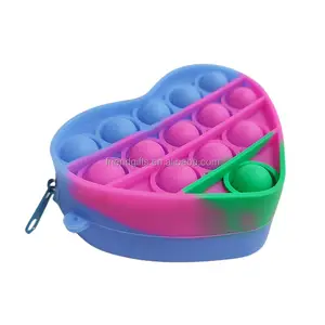 Sac à main en Silicone souple pour enfants, pochette à bulles <span class=keywords><strong>Pop</strong></span>, jouet Fidget, <span class=keywords><strong>porte</strong></span>-<span class=keywords><strong>monnaie</strong></span> à presser, <span class=keywords><strong>porte</strong></span>-clés pour filles - Product Image 1