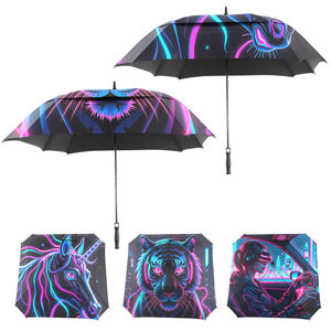 Grand parapluie de golf coupe-vent de 68 pouces avec double auvent et baleines en fibre de verre pour une protection contre le vent fort et la pluie - Product Image 3