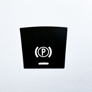 BMW Parking Brake P Button Switch Repair Sticker Black PVC Dashboard Adhesive Car Decal <b>Interior</b> <b>Accessory</b> - Product Image 1