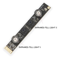 Module de caméra binoculaire OEM Haozhou HZ-2022 WDR UVC HD 2MP+2MP RGB Iris 3D avec reconnaissance faciale USB 30fps 1080P